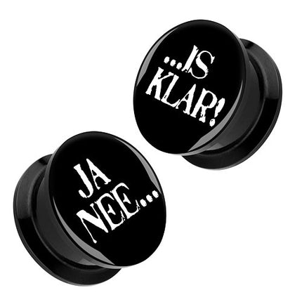 P- Ji | 22mm | 1 Paar | Schwarz