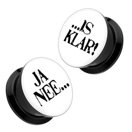 P- Ji | 18mm | 1 Paar | Weiß