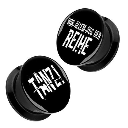 P- TV - 28mm | Schwarz | 1 Paar