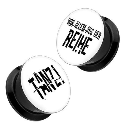 P- TV - 8mm | Weiß | 1 Paar