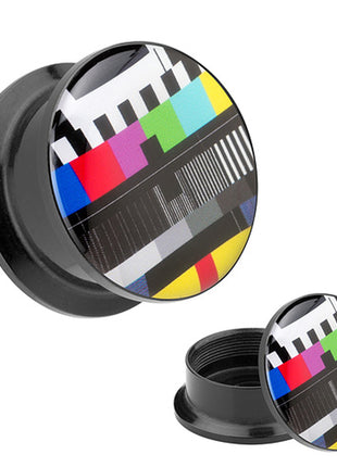 Picture Ear Tunnel Thread Plug Motif TV Test Image 