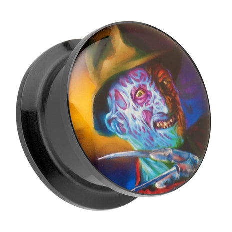 Picture ear tunnel thread plug motif Nightmare Freddy 