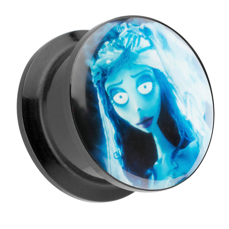 Picture Ohr Tunnel Gewinde Plug  Motiv Corpse Bride Braut Emily