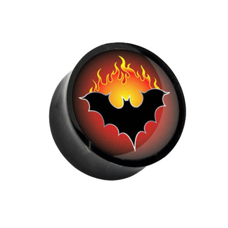 Flesh Saddle Plug Plastic Bat in Fire 