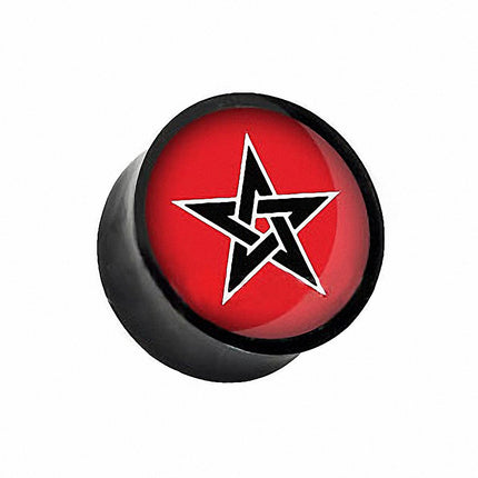 Flesh Ohr Plug Stern Punk Star