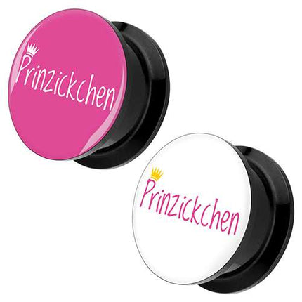 Picture Ohr Tunnel Gewinde Plug Motiv Prinzickchen