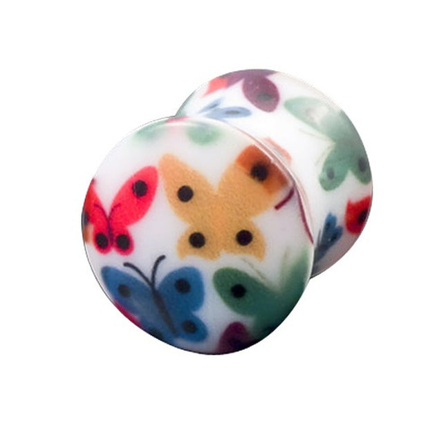 Flesh Ohr Plug Double Flared Schmetterling