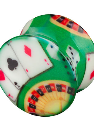 Flesh Plug Double Flared Poker Spielkarten