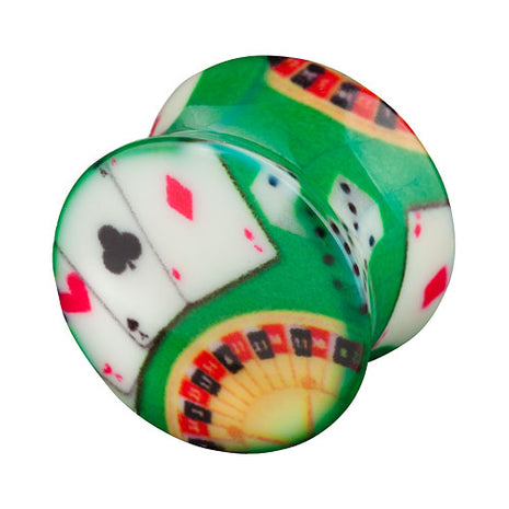 Flesh Plug Double Flared Poker Spielkarten