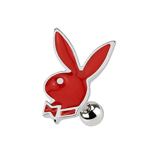 Tragus Ohr Piercing Schmuck Stecker Playboy Bunny Hase