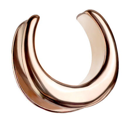 PES01 - Rosegold / 25mm ( halbrund )