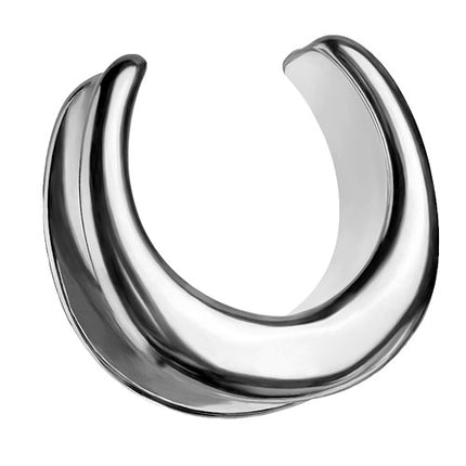 PES01 - Silber  / 12mm ( halbrund )