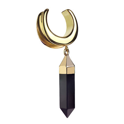 PES05 - Gold / 14mm ( halbrund ) mit Anhänger