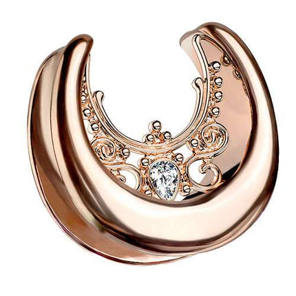 PES06 - Rosegold / 12mm ( halbrund )