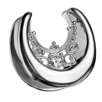 PES06 - Silber  / 16mm ( halbrund )