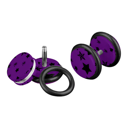 PFST - 8mm / Lila-Schwarz