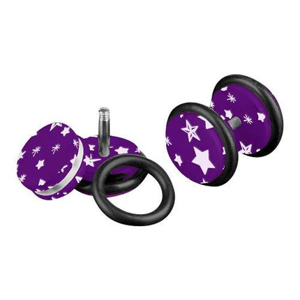 PFST - 8mm / Lila-Weiß