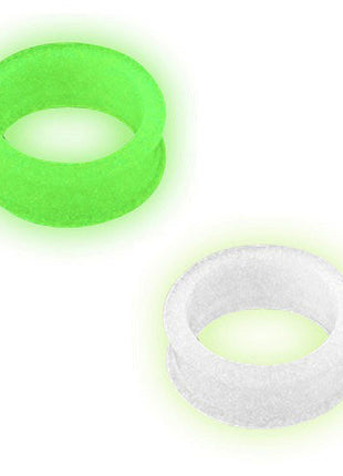 Silikon Flesh Ohr Tunnel Glow in the Dark