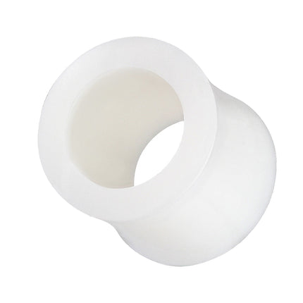 Flesh Ohr Tunnel Double Flared Knochen Weiß