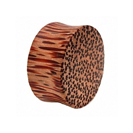 Flesh Ear Plug Piercing Wood Brown 