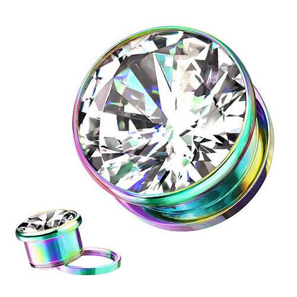 PSE08C | 8mm - Rainbow / Clear