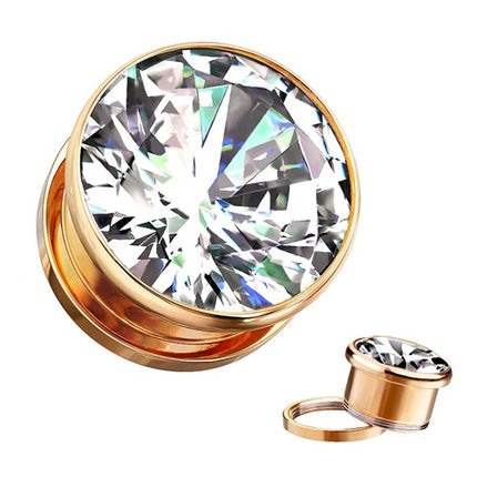 PSE08C | 10mm - Rosegold / Clear