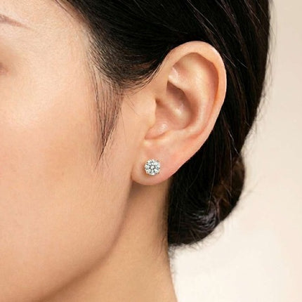 Fake Plug Piercing Ohrstecker Paar mit Zirkonia Kristall Innengewinde