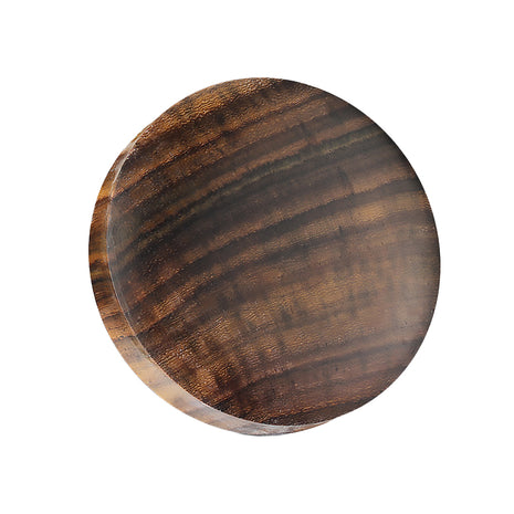 Flesh Ear Plug Wood Brown BIG GAUGE 