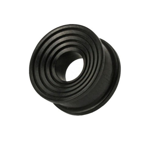 Flesh Ear Tunnel Areng Wood Double Flared Grooves Black 