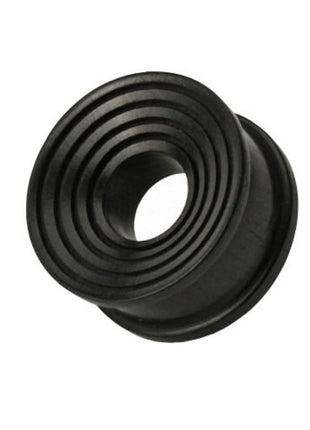 Flesh Ear Tunnel Areng Wood Double Flared Grooves Black 