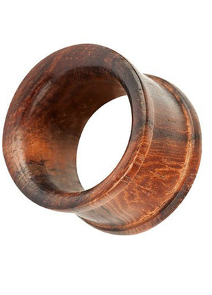 Flesh Tunnel Double Flared Wood Brown 