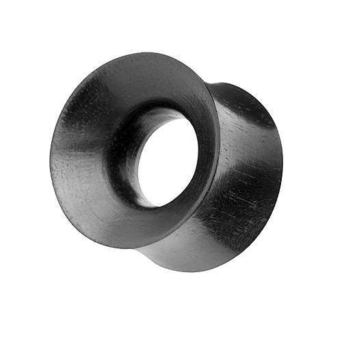 Ebenholz Flesh Tunnel Double Flared Schwarz