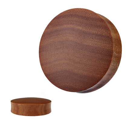 Holz Ohr Plug Piercing Saba Holz Braun