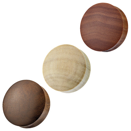 Holz Ohr Plug Piercing Saba Holz Braun
