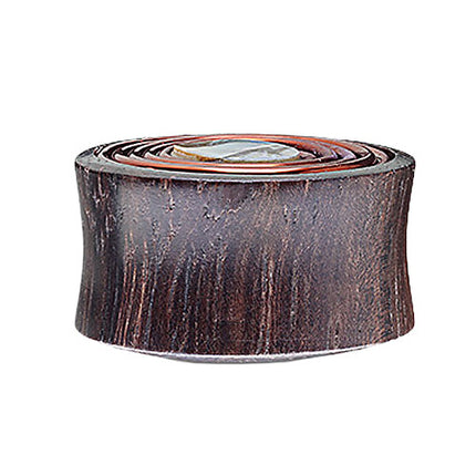 Ohr Plug Tunnel Sono Holz mit Perlmutt Perle und Kupferdraht