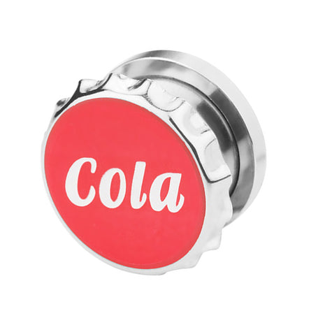 Flesh Screw Motif Picture Plug Crown Cap Cola Design 