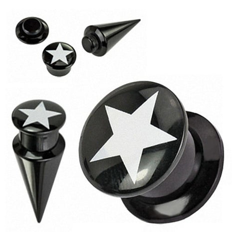 Flesh Screw Plug + Expansion Rod "2 in 1" Black Star 