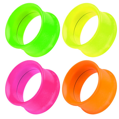 Flesh Screw Tunnel Stainless Steel Neon Colors 