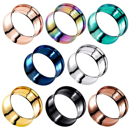 Flesh Ohr Tunnel Edelstahl Double Flared schraubverschluss