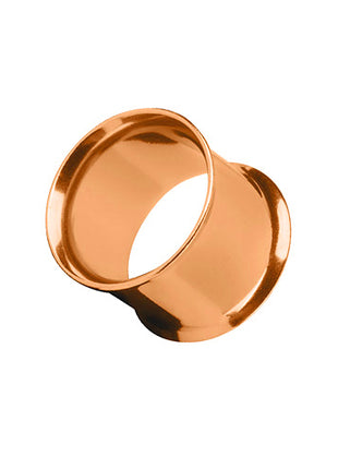 Flesh Tunnel Edelstahl Double Flared Rosegold