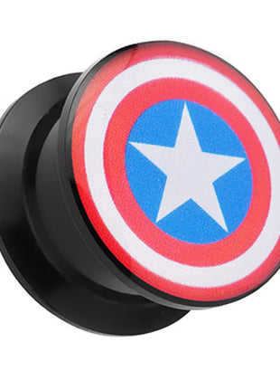 Flesh Schraub Logo Plug Stern Captain America Style