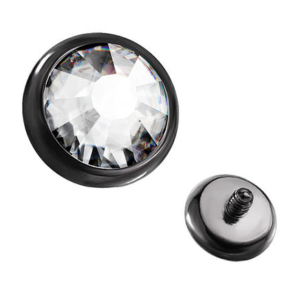 QBSY08  / 3mm - Schwarz - Clear