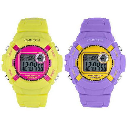 Silikon Armbanduhr " Ice Bomb " Carlton Digital Uhr