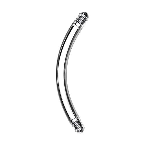 QXSAC | Silber -  ( gebogen ) - 2,0mm x 12mm