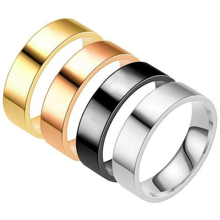 Herren Damen Ring 6mm Partnerring Freundschaftring Fingerring
