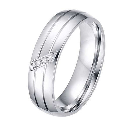 R-E009-03 | Silber (mit Kristallen) - Größe 4,5