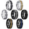 Edelstahl Ring Spinner Spinning Drehring bewegliche Kette Partner Fingerring