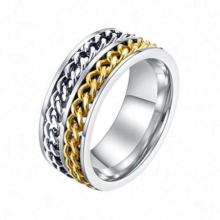 R-E029 - Silber | Gold - Größe 11