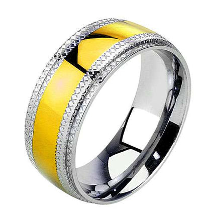 R-H0944 - Gold / Größe 9 / Breite: 8mm