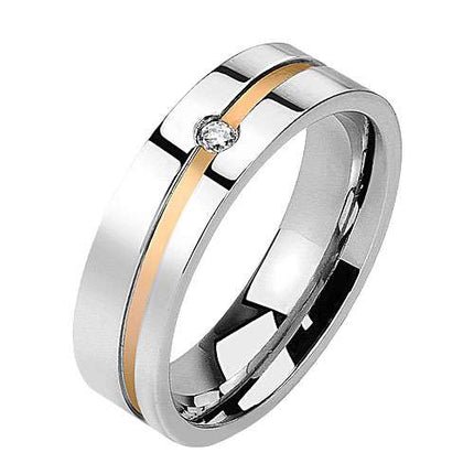 R-H1011  | Rosegold  - Größe 6 | Breit: 6mm